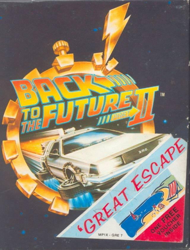 Back to the Future II box art for Amiga